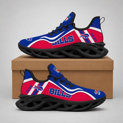 LIMITED EDITION - NEW CUSTOMIZED NFL03 BFB BUFFALO BILLS MAX SOUL SHOES