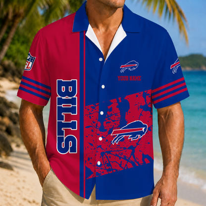 FINAL SALE - NEW CUSTOMIZED NFL03 BFB BUFFALO BILLS UNISEX HAWAIIAN SHIRT