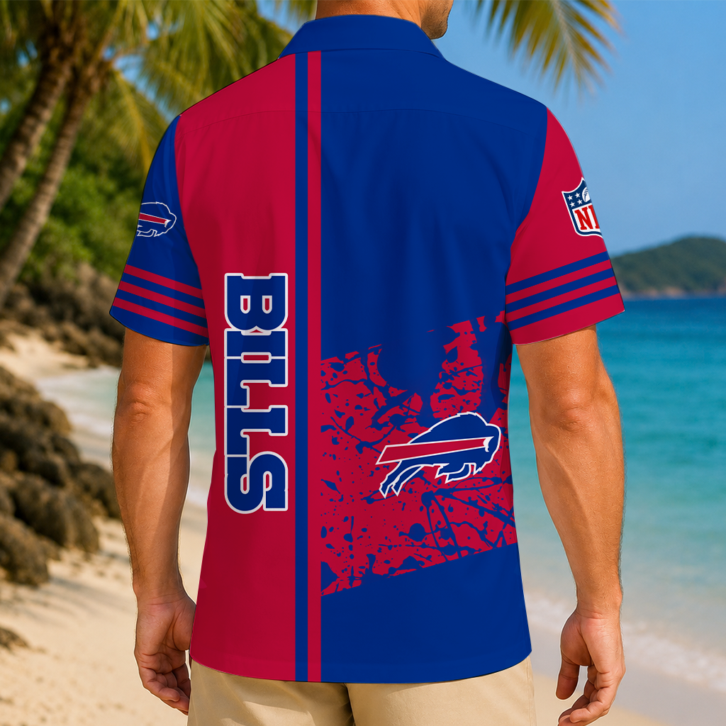 FINAL SALE - NEW CUSTOMIZED NFL03 BFB BUFFALO BILLS UNISEX HAWAIIAN SHIRT