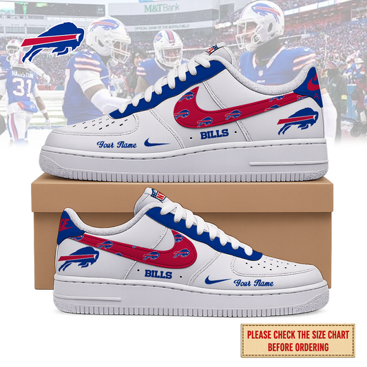 VIRAL EDITION - NEW CUSTOMIZED NFL03 BFB BUFFALO BILLS AF1 SHOES