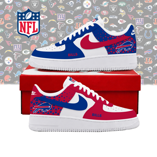SPECIAL EDITION - NEW CUSTOMIZED NFL03 BFB BUFFALO BILLS AF1 SHOES