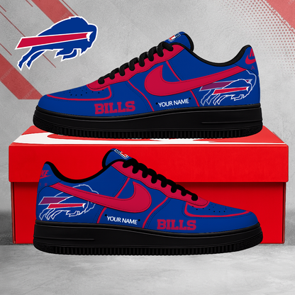 EXCLUSIVE EDITION - NEW CUSTOMIZED NFL03 BFB BUFFALO BILLS AF1 SHOES