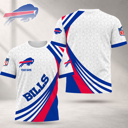FINAL SALE - NEW CUSTOMIZED NFL03 BFB BUFFALO BILLS T-SHIRT, POLO SHIRT, ZIP POLO SHIRT, SWEATSHIRT, HOODIE & ZIP HOODIE