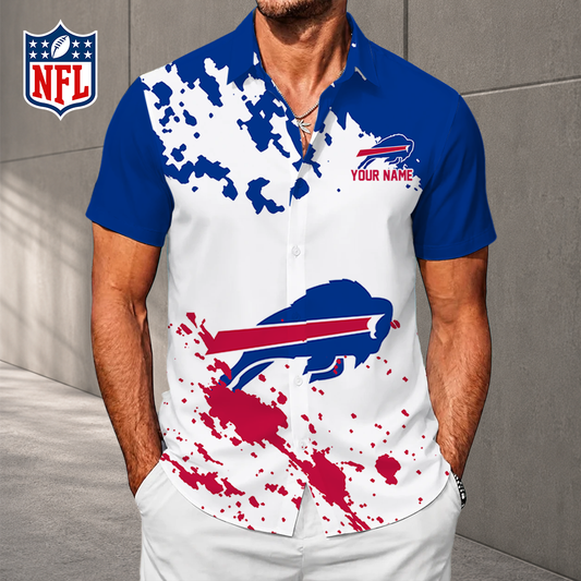 LIMITED EDITION - NEW CUSTOMIZED NFL03 BFB BUFFALO BILLS UNISEX HAWAIIAN SHIRT