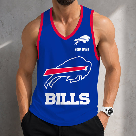 VIRAL EDITION - NEW CUSTOMIZED NFL03 BFB BUFFALO BILLS TANK TOP