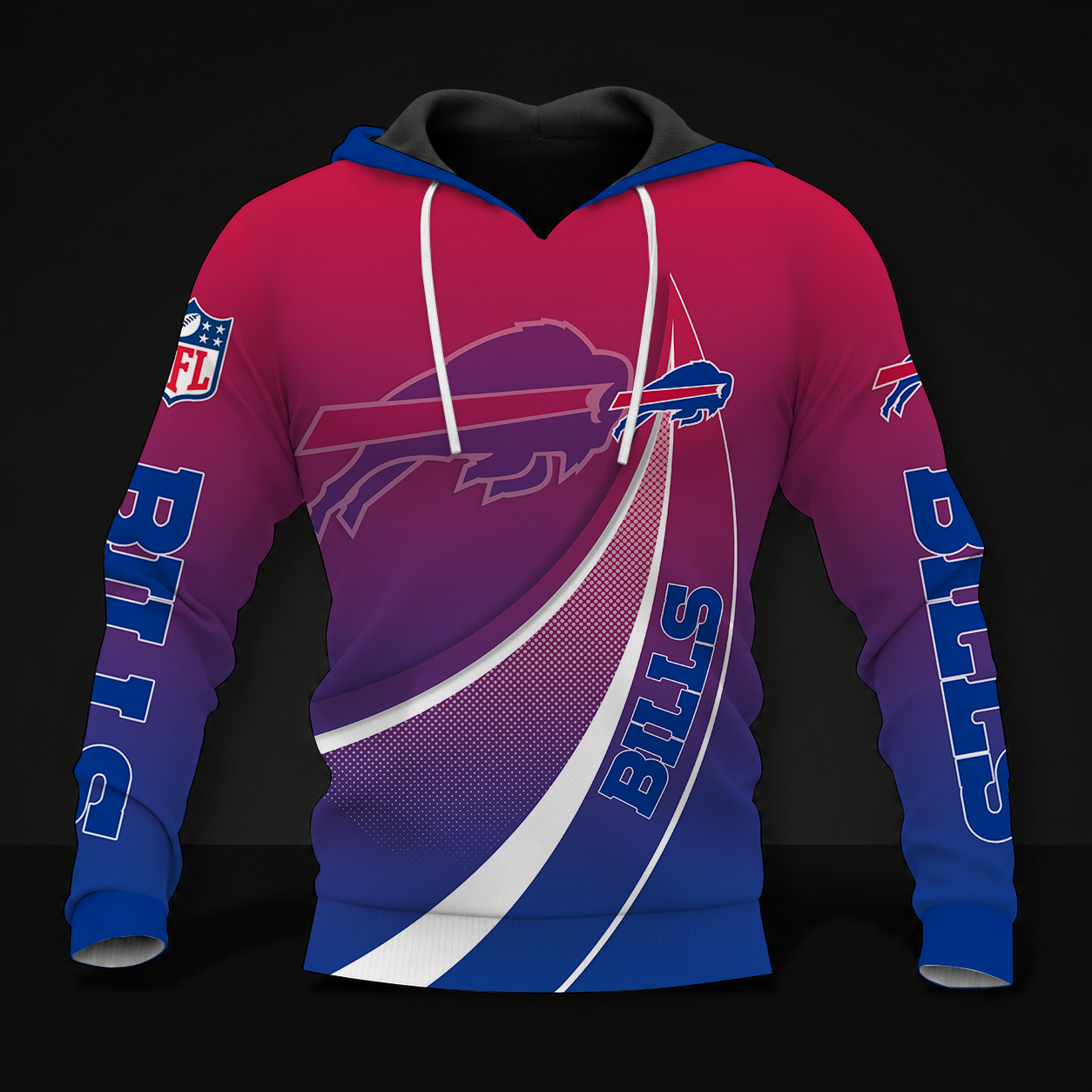 FINAL SALE - NEW CUSTOMIZED NFL03 BFB BUFFALO BILLS POLO SHIRT, ZIP POLO SHIRT, T-SHIRT, HOODIE, ZIP HOODIE & SWEATSHIRT