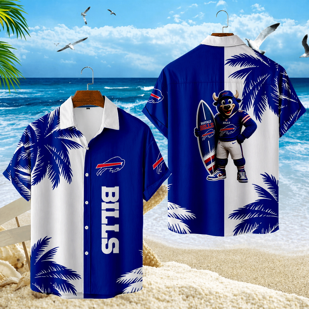 LIMITED EDITION - NEW CUSTOMIZED NFL03 BFB BUFFALO BILLS UNISEX HAWAIIAN SHIRT