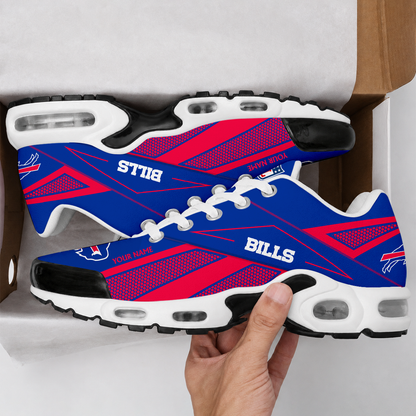 LIMITED EDITION - NEW CUSTOMIZED NFL03 BFB BUFFALO BILLS AIR MAX PLUS SNEAKERS
