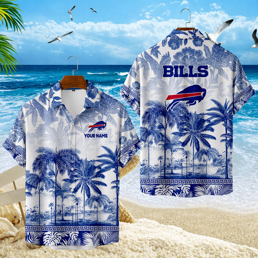 LIMITED EDITION - NEW CUSTOMIZED NFL03 BFB BUFFALO BILLS UNISEX HAWAIIAN SHIRT