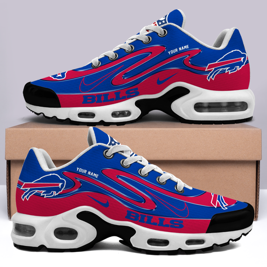 FINAL SALE - NEW CUSTOMIZED NFL03 BFB BUFFALO BILLS AIR MAX PLUS SNEAKERS