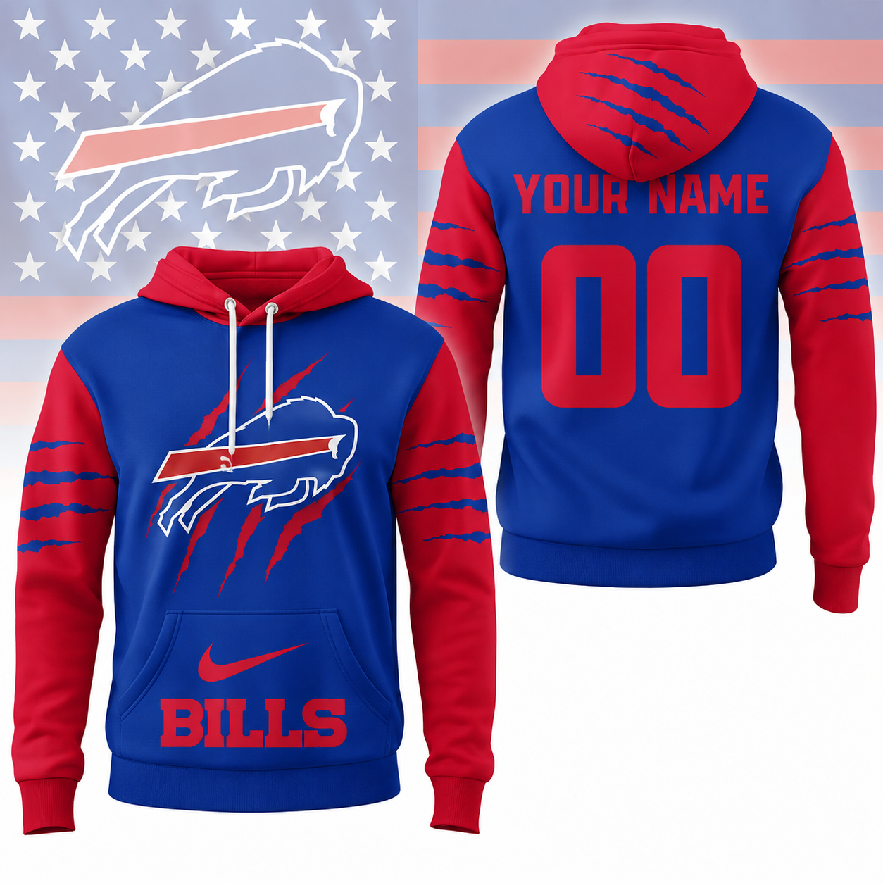 VIRAL EDITION - NEW CUSTOMIZED NFL03 BFB BUFFALO BILLS T-SHIRT, POLO SHIRT, ZIP POLO SHIRT, SWEATSHIRT, HOODIE & ZIP HOODIE