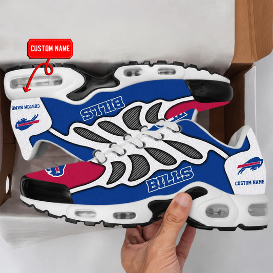 HOT DEAL - NEW CUSTOMIZED NFL03 BFB BUFFALO BILLS AIR MAX PLUS SNEAKERS