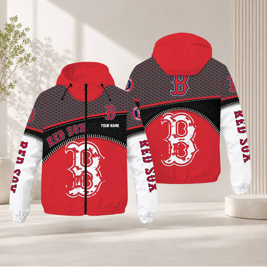 FINAL SALE - NEW CUSTOMIZED MLB03 BRS BOSTON RED SOX WINDBREAKER JACKET
