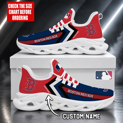 FINAL SALE - NEW CUSTOMIZED MLB03 BRS BOSTON RED SOX MAX SOUL SHOES