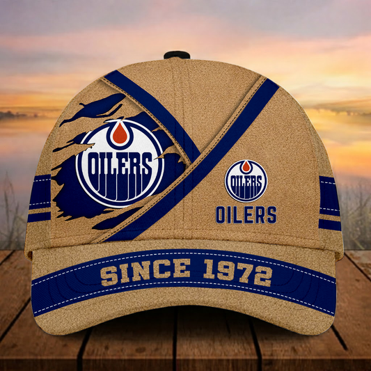 LIMITED EDITION - NEW CUSTOMIZED NHL03 EMO ED OILERS CLASSIC CAP