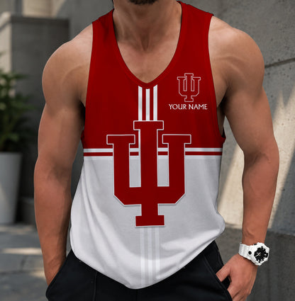 SPECIAL EDTION - NEW CUSTOMIZED NCAA MAM03 IDH INDIANA HOOSIERS STRAPPY UNISEX TANK TOP