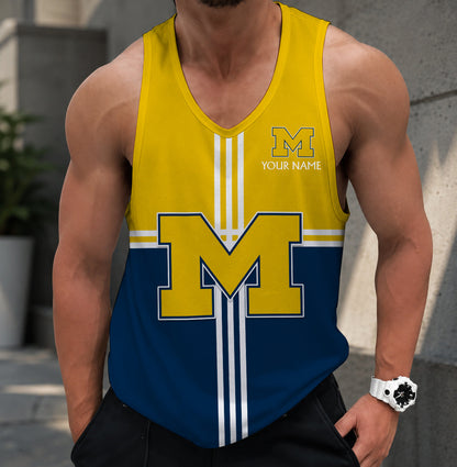 VIRAL EDITION - NEW CUSTOMIZED NCAA FBS03 MIW MICHIGAN WOLVERINES UNISEX TANK TOP