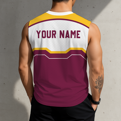 SPECIAL EDITION - NEW CUSTOMIZED NCAA FBS04 ASS ARIZONA STATE SUN DEVILS MEN'S GYM SHIRT