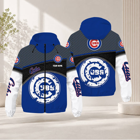 FINAL SALE - NEW CUSTOMIZED MLB04 CCS CHICAGO CUBS WINDBREAKER JACKET