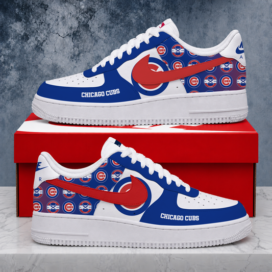 VIRAL EDITION - NEW CUSTOMIZED MLB04 CCS CHICAGO CUBS AF1 SHOES