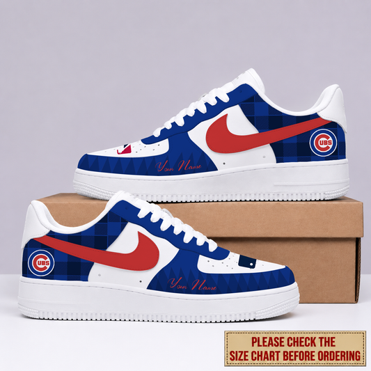 VIRAL EDITION - NEW CUSTOMIZED MLB04 CCS CHICAGO CUBS AF1 SHOES