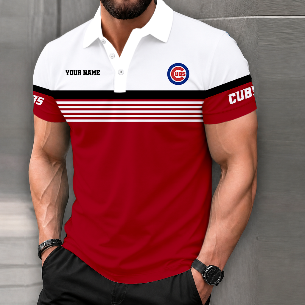 LIMITED EDITION - NEW CUSTOMIZED MLB04 CCS CHICAGO CUBS POLO SHIRT