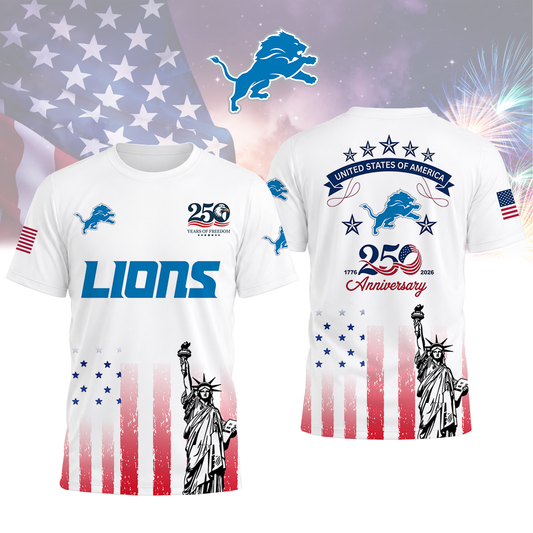 LIMITED EDITION - NEW CUSTOMIZED NFL04 DTL DETROIT LIONS T-SHIRT, POLO SHIRT, ZIP POLO SHIRT, SWEATSHIRT, HOODIE & ZIP HOODIE