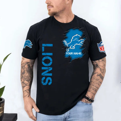 VIRAL EDITION - NEW CUSTOMIZED NFL04 DTL DETROIT LIONS T-SHIRT, POLO SHIRT, ZIP POLO SHIRT, SWEATSHIRT, HOODIE & ZIP HOODIE