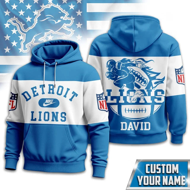 VIRAL EDITION - NEW CUSTOMIZED NFL04 DTL DETROIT LIONS T-SHIRT, POLO SHIRT, ZIP POLO SHIRT, SWEATSHIRT, HOODIE & ZIP HOODIE