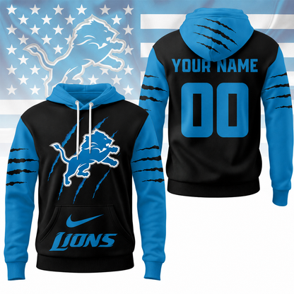 VIRAL EDITION - NEW CUSTOMIZED NFL04 DTL DETROIT LIONS T-SHIRT, POLO SHIRT, ZIP POLO SHIRT, SWEATSHIRT, HOODIE & ZIP HOODIE