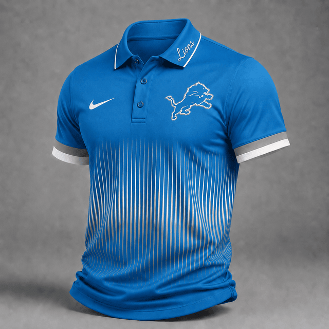 ELITE EDITION - NEW CUSTOMIZED NFL04 DTL DETROIT LIONS T-SHIRT, POLO SHIRT, ZIP POLO SHIRT, SWEATSHIRT, HOODIE & ZIP HOODIE