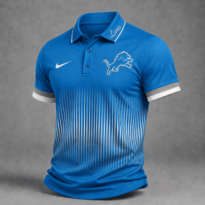 ELITE EDITION - NEW CUSTOMIZED NFL04 DTL DETROIT LIONS T-SHIRT, POLO SHIRT, ZIP POLO SHIRT, SWEATSHIRT, HOODIE & ZIP HOODIE
