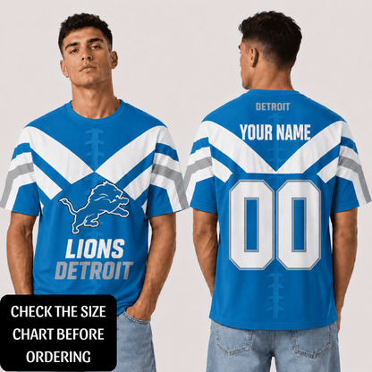 SPECIAL EDITION - NEW CUSTOMIZED NFL04 DTL DETROIT LIONS T-SHIRT, POLO SHIRT, ZIP POLO SHIRT, HOODIE, ZIP HOODIE & SWEATSHIRT