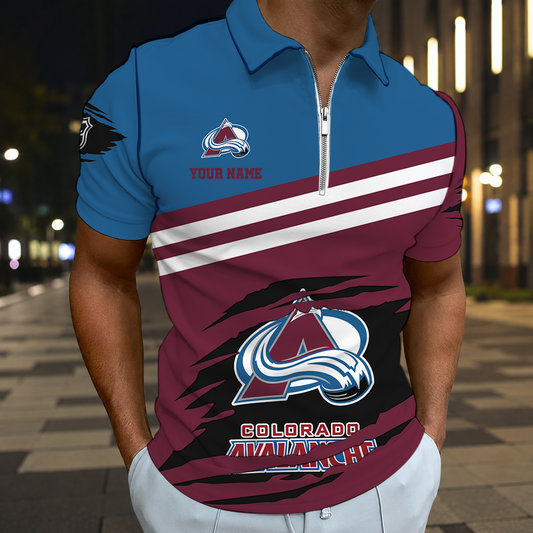 VIRAL EDITION - NEW CUSTOMIZED NHL05 CAL COLORADO AVALANCHE T-SHIRT, POLO SHIRT, ZIP POLO SHIRT, SWEATSHIRT, HOODIE & ZIP HOODIE