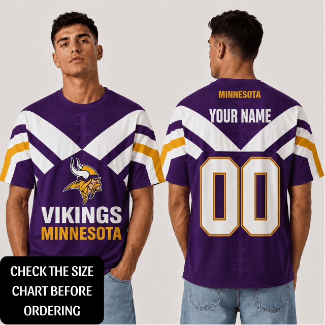 SPECIAL EDITION - NEW CUSTOMIZED NFL05 MVK MINNESOTA VIKINGS T-SHIRT, POLO SHIRT, ZIP POLO SHIRT, HOODIE, ZIP HOODIE & SWEATSHIRT