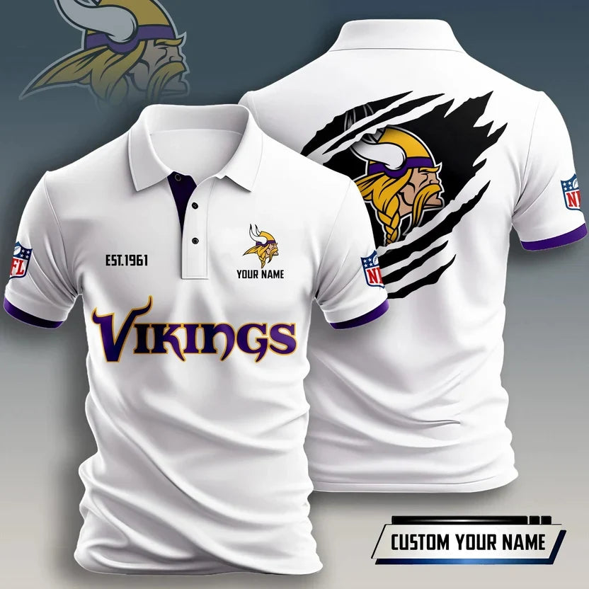 FLASH SALE - NEW CUSTOMIZED NFL05 MVK MINNESOTA VIKINGS T-SHIRT, POLO SHIRT, ZIP POLO SHIRT, HOODIE, ZIP HOODIE & SWEATSHIRT