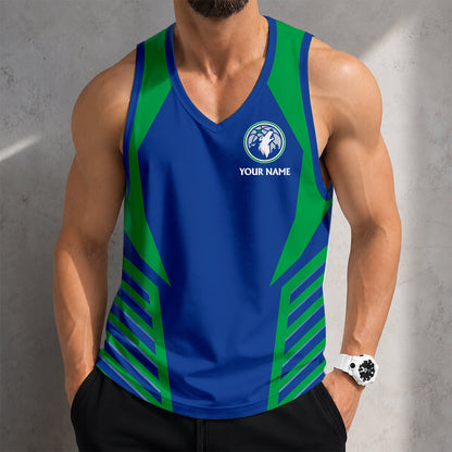 SPECIAL EDITION - NEW CUSTOMIZED NBA05 MTW MINNESOTA TIMBERWOLVES MEN'S TANK TOP