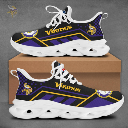 LIMITED EDITION - NEW CUSTOMIZED NFL05 MVK MINNESOTA VIKINGS MAX SOUL SHOES