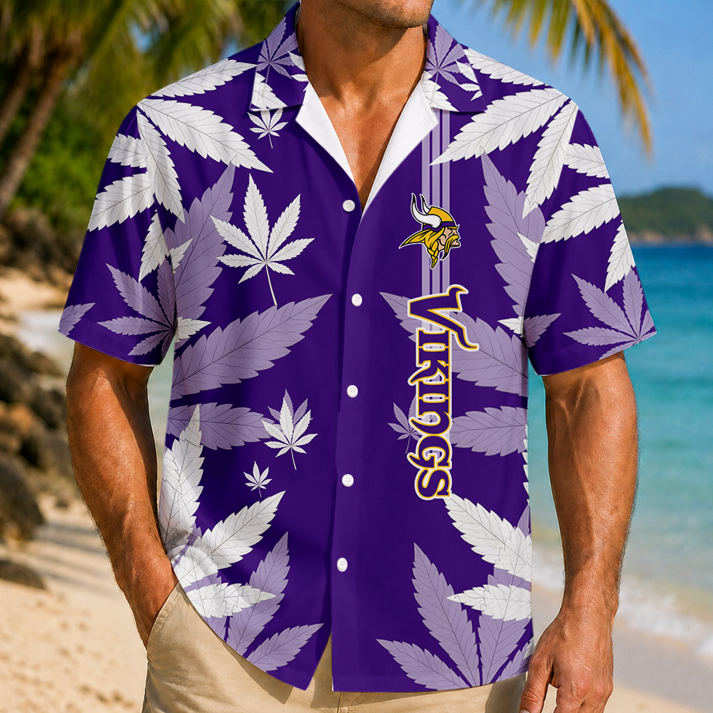 FINAL SALE - NEW CUSTOMIZED NFL05 MVK MINNESOTA VIKINGS UNISEX HAWAIIAN SHIRT