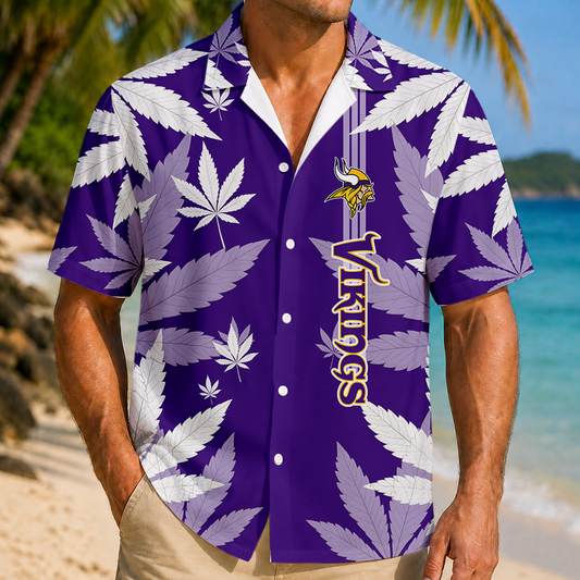 FINAL SALE - NEW CUSTOMIZED NFL05 MVK MINNESOTA VIKINGS UNISEX HAWAIIAN SHIRT