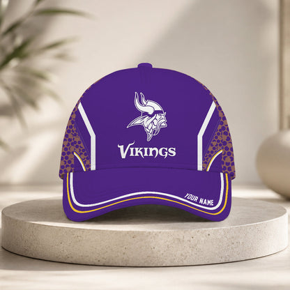 SPECIAL EDITION - NEW CUSTOMIZED NFL05 MVK MINNESOTA VIKINGS CLASSIC CAP