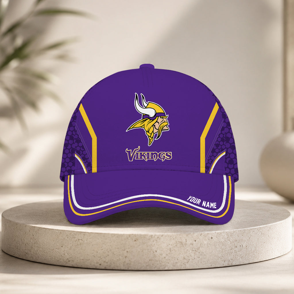 SPECIAL EDITION - NEW CUSTOMIZED NFL05 MVK MINNESOTA VIKINGS CLASSIC CAP