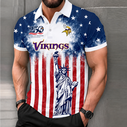 LIMITED EDITION - NEW CUSTOMIZED NFL05 MVK MINNESOTA VIKINGS POLO SHIRT, ZIP POLO SHIRT & T-SHIRTS