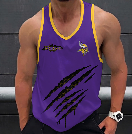 LIMITED EDITION - NEW CUSTOMIZED NFL05 MVK MINNESOTA VIKINGS UNISEX TANK TOP