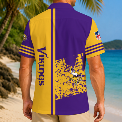 FINAL SALE - NEW CUSTOMIZED NFL05 MVK MINNESOTA VIKINGS UNISEX HAWAIIAN SHIRT