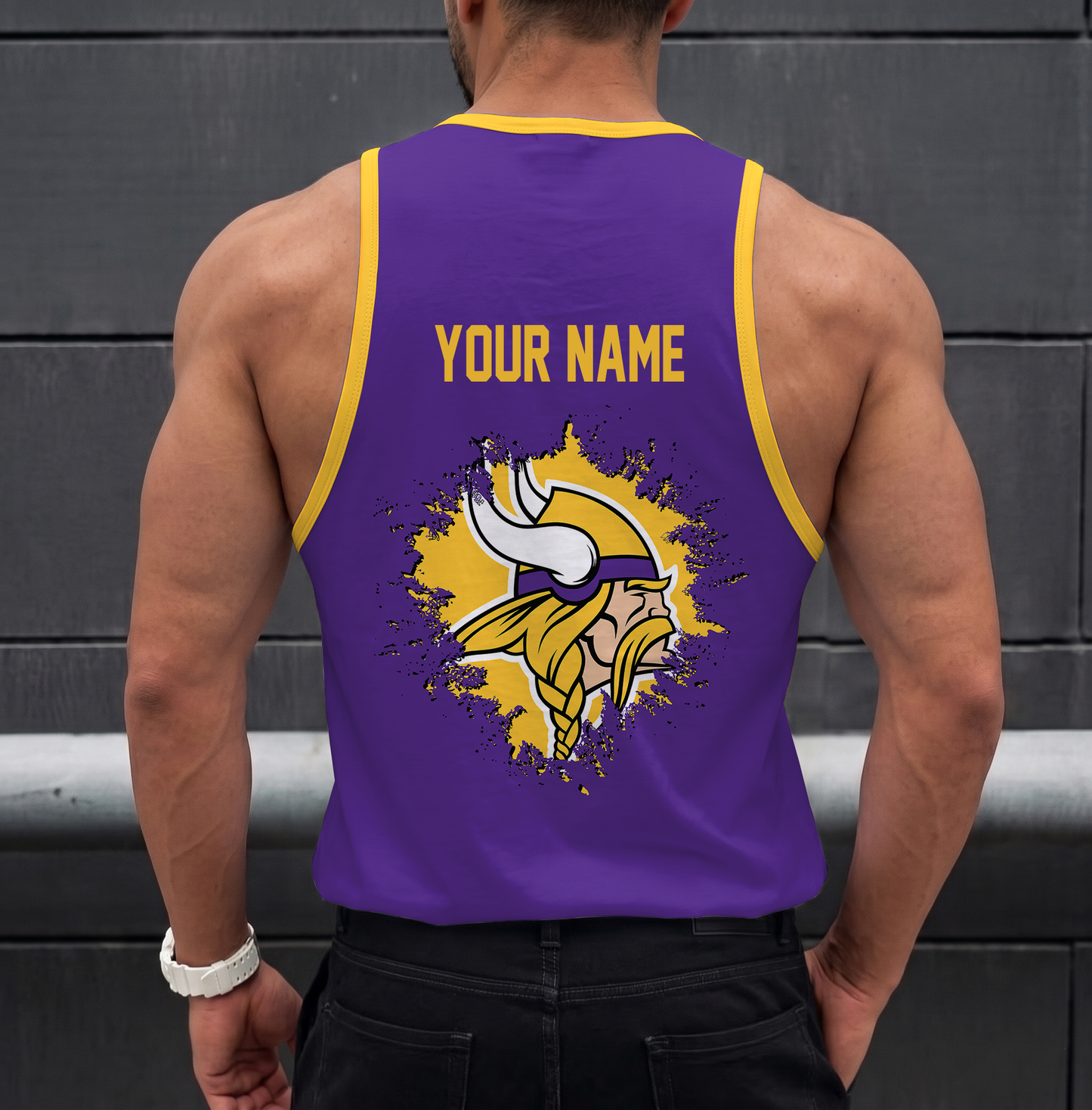 LIMITED EDITION - NEW CUSTOMIZED NFL05 MVK MINNESOTA VIKINGS UNISEX TANK TOP