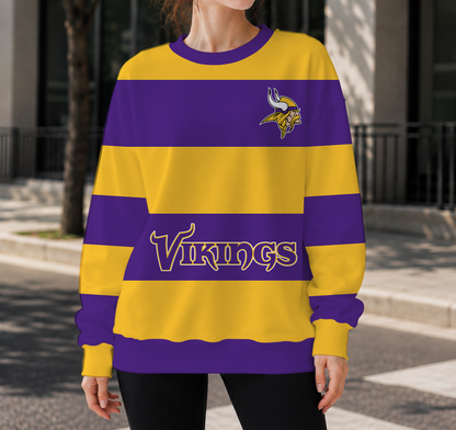 HOT DEAL- NEW CUSTOMIZED NFL05 MVK MINNESOTA VIKINGS UNISEX SWEATSHIRT