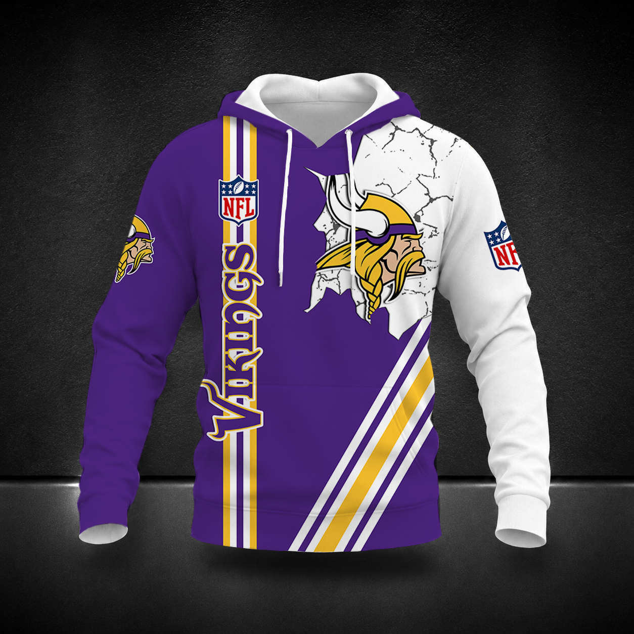 FINAL SALE- NEW CUSTOMIZED NFL05 MVK MINNESOTA VIKINGS T-SHIRT, POLO SHIRT, ZIP POLO SHIRT, SWEATSHIRT, HOODIE & ZIP HOODIE