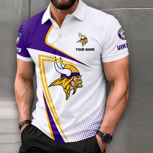 FINAL SALE - NEW CUSTOMIZED NFL05 MVK MINNESOTA VIKINGS T-SHIRT, POLO SHIRT, ZIP POLO SHIRT, SWEATSHIRT, HOODIE & ZIP HOODIE