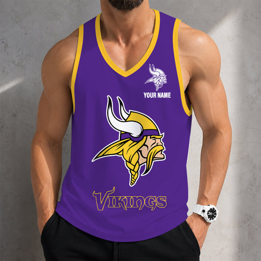 VIRAL EDITION - NEW CUSTOMIZED NFL05 MVK MINNESOTA VIKINGS TANK TOP